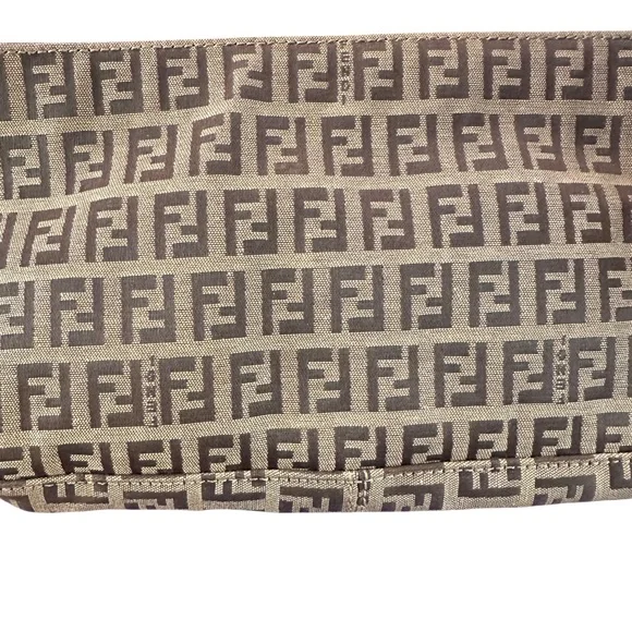 Fendi Brown and Tan Shoulder Bag with Iconic Monogram - Picture 2 of 12
